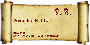 Veverka Nilla névjegykártya